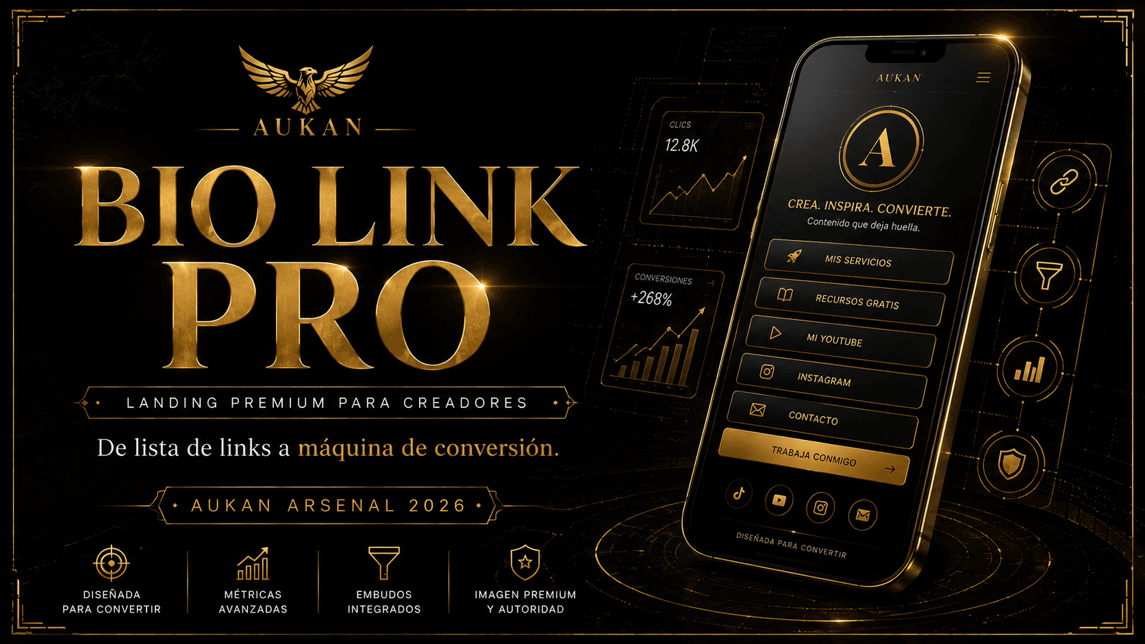 BIO LINK PRO — Landing Premium para Reemplazar Linktree