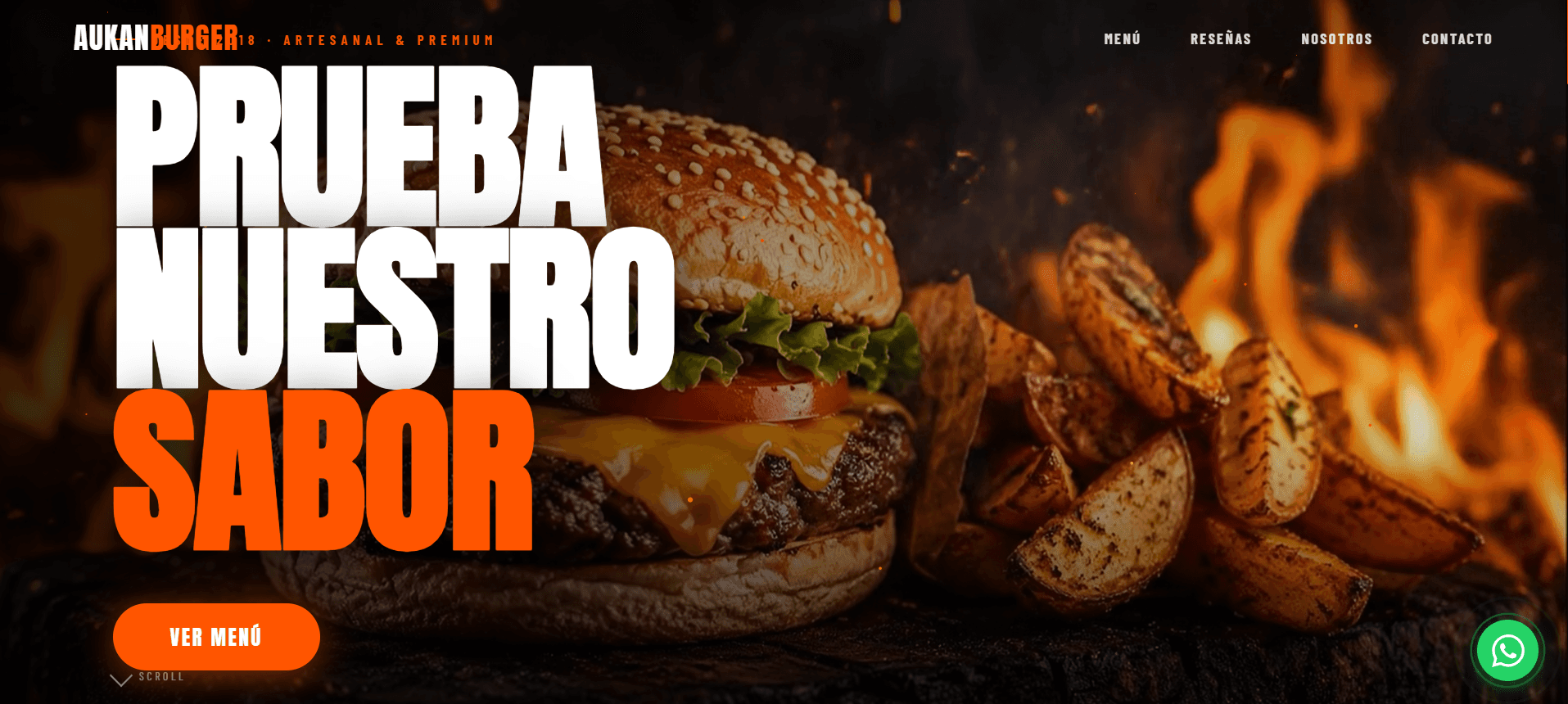 Cinematic Landing System — Landing Page con Video para Restaurantes