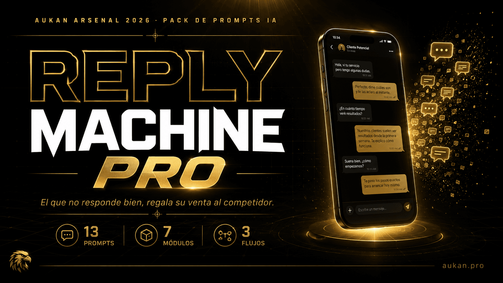 REPLY MACHINE PRO — El Sistema que Convierte DMs en Ventas